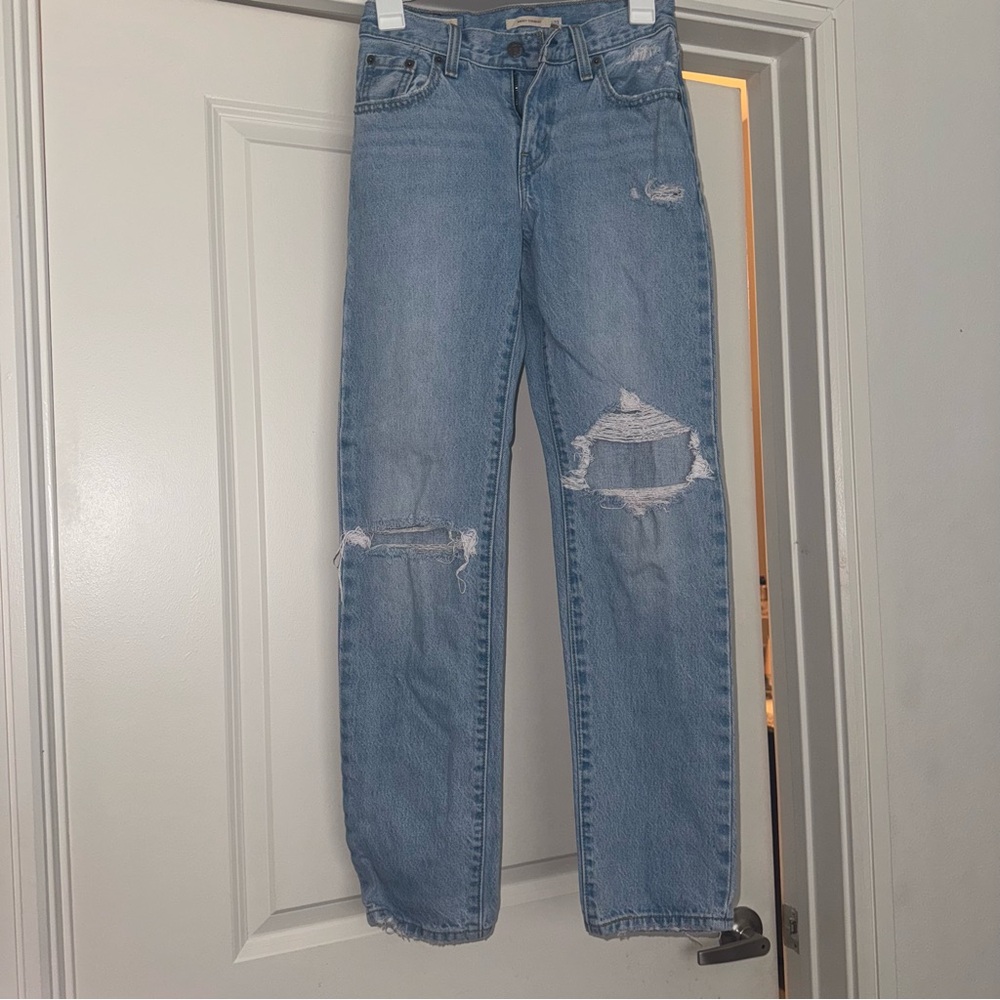 Levi's Light Blue Middy Straight Women Jeans